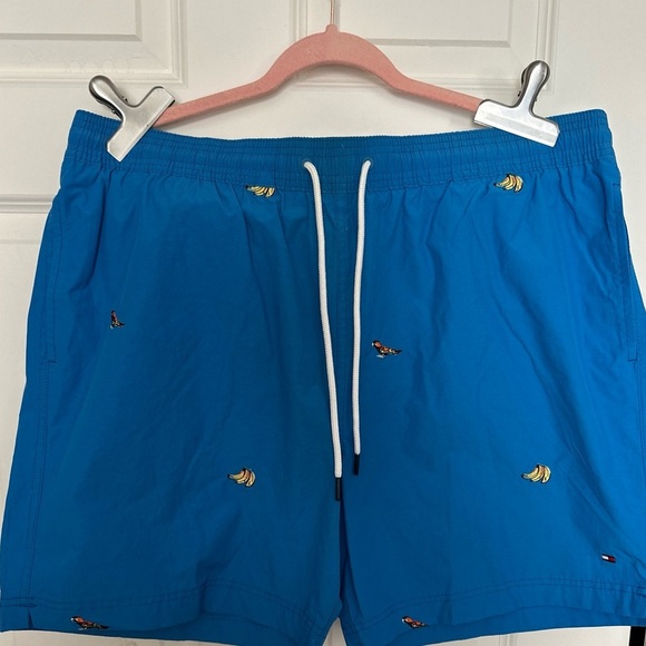 Tommy Hilfiger Blue Bird and Bananas Swim Shorts - Picture 1 of 8